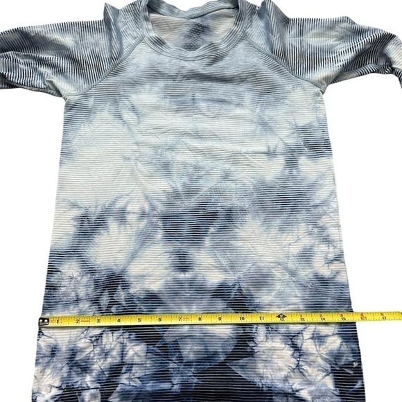 Lululemon Women’s Swiftly Tech Long Sleeve 2.0 Waist Length Blue Tie Dye Size 6 - Picture 11 of 12